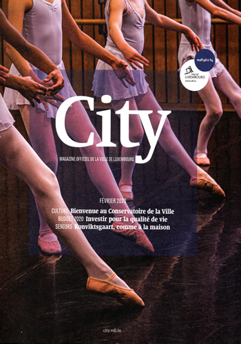 City, magazine officiel de Luxembourg-Ville, Grand-Duché de Luxembourg, édition de février 2020